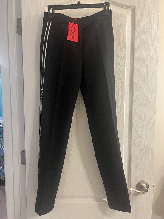 Hugo Boss Pants - NEW HUGO BOSS Women Sport Straight Leg Black Pants w/tag Size 2